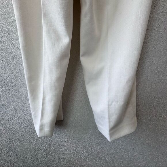 Talbots Women’s White Dress Pants Dressy High Waist Lined Trousers SZ 16P - Picture 8 of 12